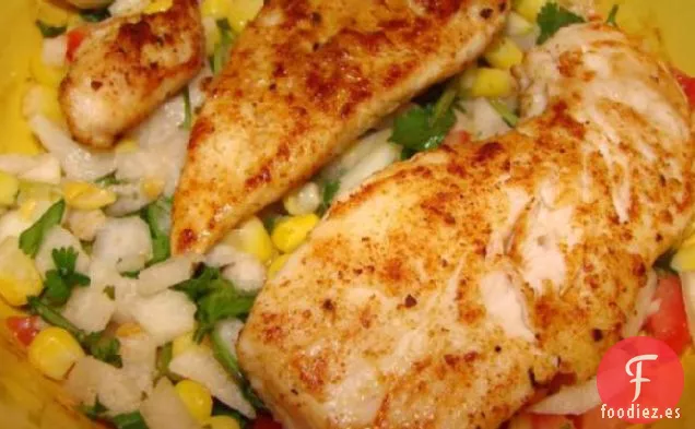 Pechugas De Pollo Ennegrecidas Con Condimento De Maíz Cajún (Ww)