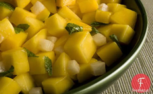 Receta de Ensalada de Mango Marinado y Jícama