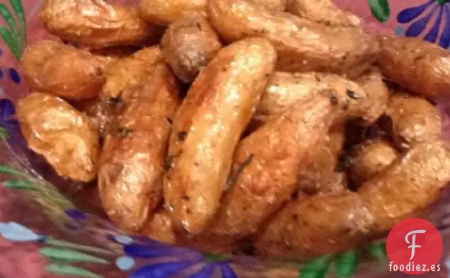 Patatas Al Horno Con Sal Sazonada