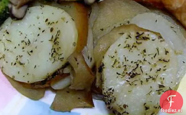 Hornear Patatas y Manzanas