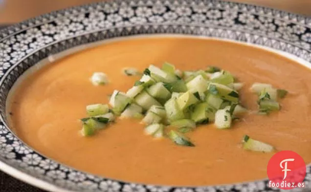 Mulligatawny de Lentejas Rojas con Salsa de Manzana y Apio