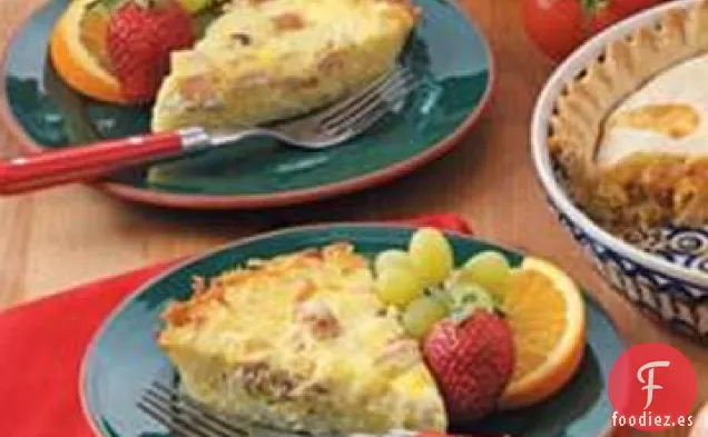Quiche de Pollo con Corteza de Patata