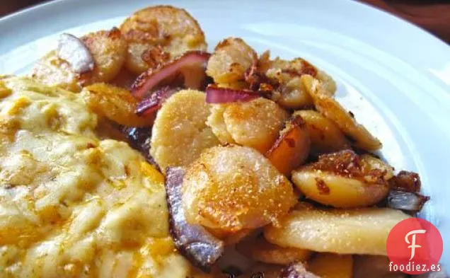 Puré de Papas y Puré de Ajo y Hierbas