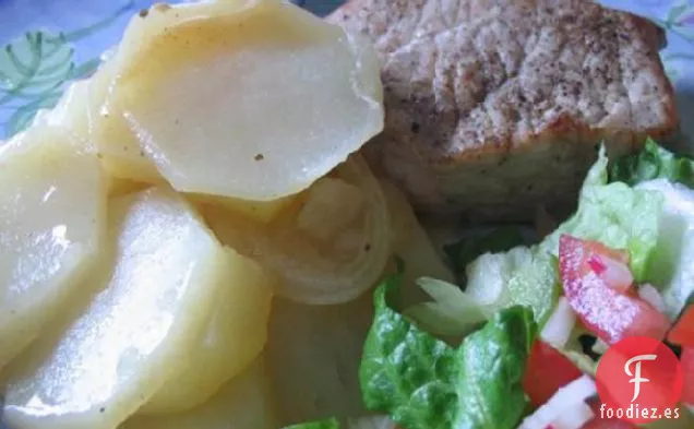 Hornear Carne de Cerdo y Patatas