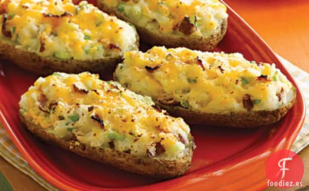 Papas con Queso Horneadas Dos Veces