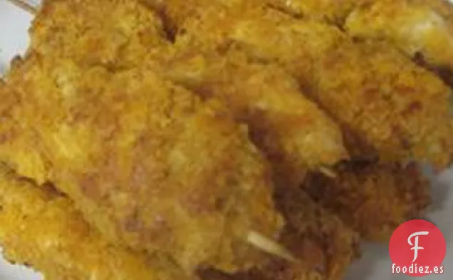 Paletas de Pollo con Patatas Fritas