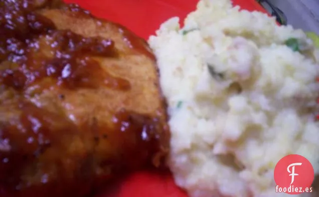 Pollo Frito al Horno bañado en Manteca