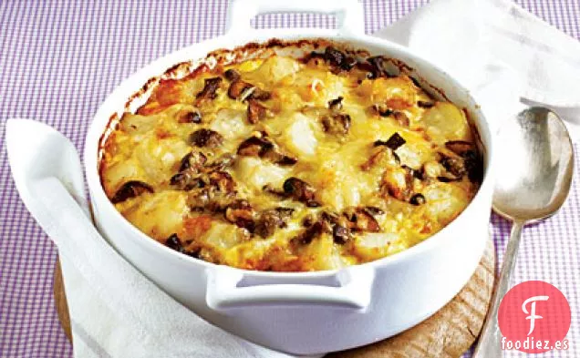 Gratinado de Patata y Champiñones
