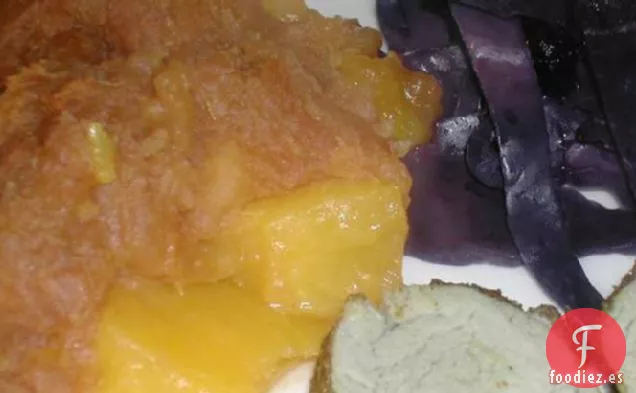 Batatas con Especias en Melocotones
