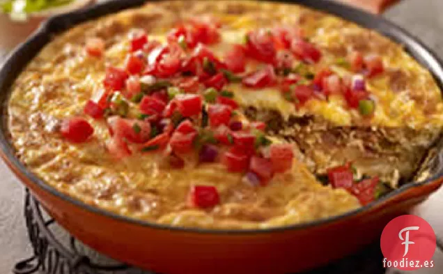 Tortilla de Chorizo, Patata y Chile Verde