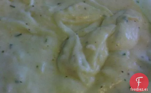 Patatas Batidas con Crema Agria y Cebollino