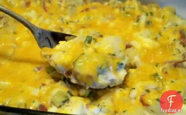 Cazuela de Huevo de Patata a La Ensalada de Patata Caliente