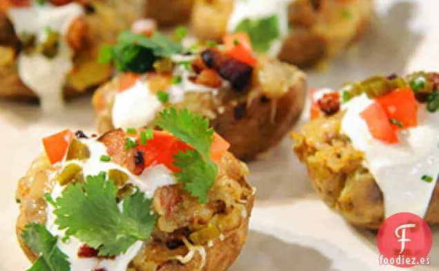 Pieles de Patata Rellenas de Taco