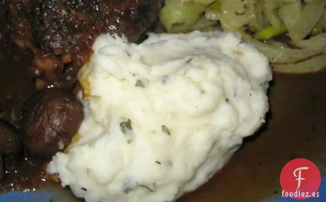 Puré de Patatas con Albahaca