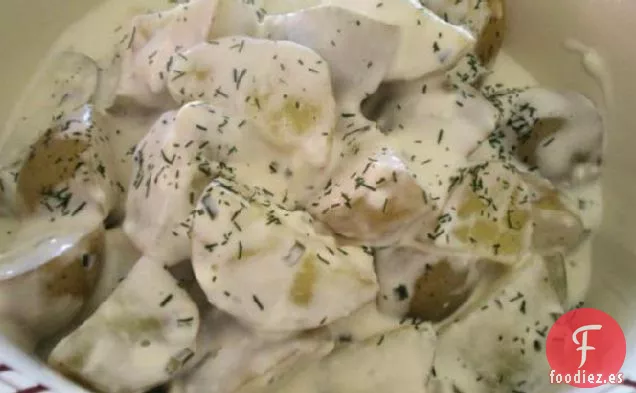 Patatas Nuevas en Salsa Cremosa de Eneldo