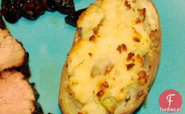 Patatas al Horno Rellenas de Lujo (¡no para personas que hacen dieta!!)