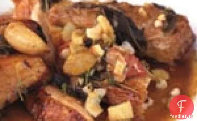 Pintada Asada en Olla con Salvia, Apio y Naranja Sanguina