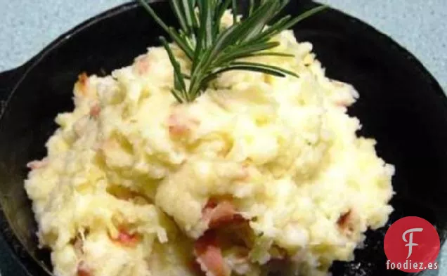 Puré de Patatas Con Jamón y Queso Parmesano