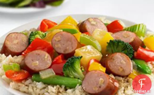 Salchicha de Pollo con Manzana Johnsonville® Salteado Agridulce