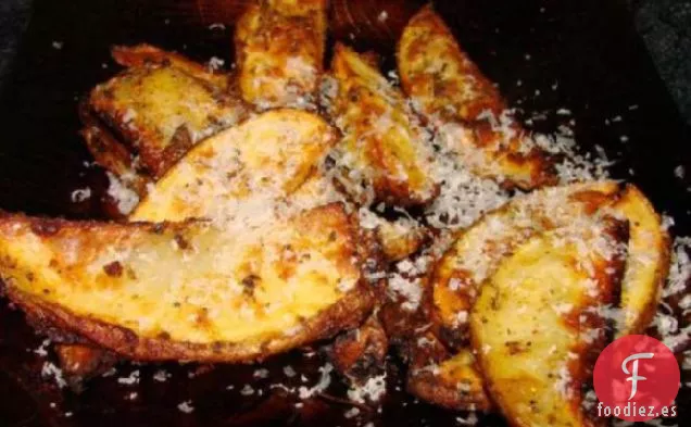 Papas Fritas al Horno de Ajo y Parmesano