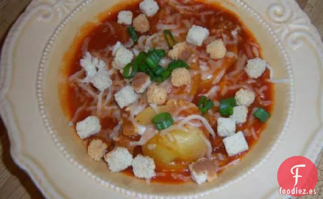 Sopa Italiana De Cuchillo Y Tenedor