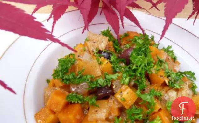 Ensalada de Batata Hilwa (Slada Batata Hilwa) -Marroquí