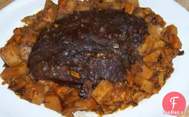 Falda de Ternera Asiática (Olla de barro cocido)