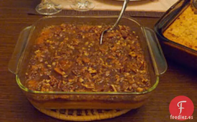 Cazuela de Patata Dulce y Ciruelas Pasas de Pascua