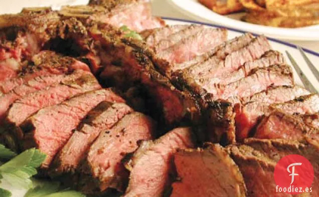 Filete simplemente Genial con Papas Fritas a la Parrilla