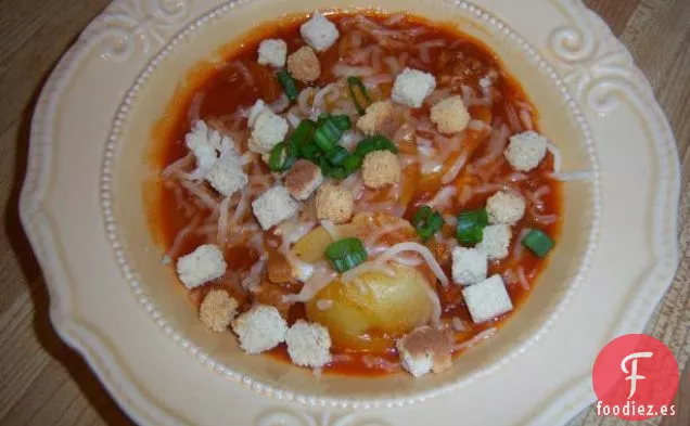 Sopa Italiana De Cuchillo Y Tenedor