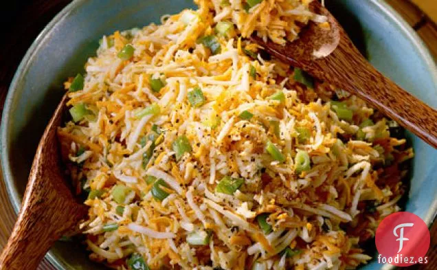 Ensalada de Raíz de Apio y Zanahoria Rallada