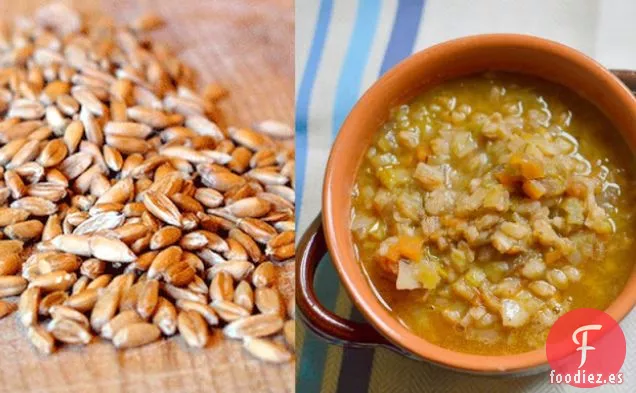 Sopa De Farro Y Puerros