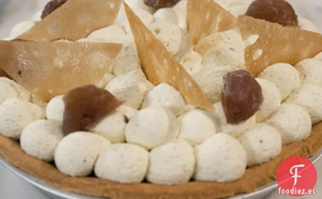 Pastel de Castañas con Crema de Ron