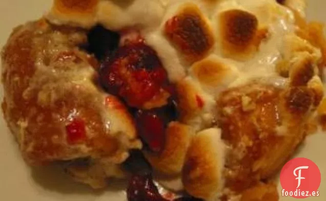 Ñames Confitados con Arándanos