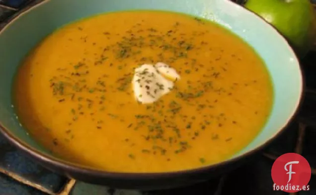 Sopa de Ñame y Manzana