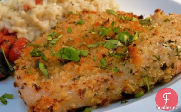 Pechugas De Pollo Al Horno Con Costra De Hierbas