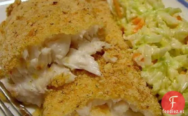Pescado a la parmesana en el horno