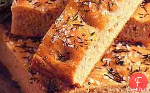 Focaccia de Pimienta Agrietada con Aceite de Trufa