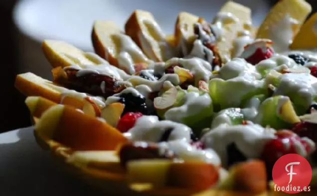 Aderezo De Yogur De Azahar Con Fruta