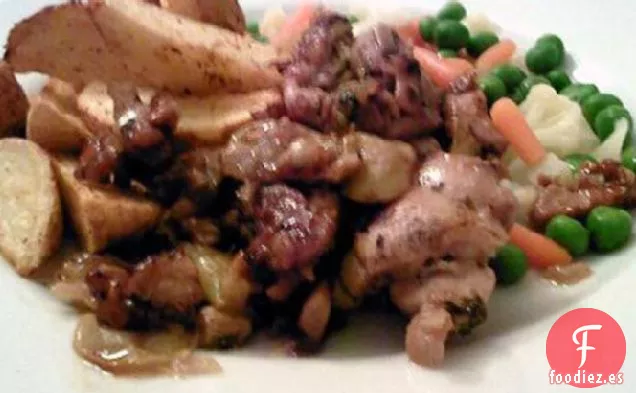 Pollo Pegajoso de Nuez y Uva