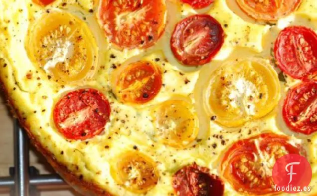Tarta de Ricota, Tomate y Albahaca