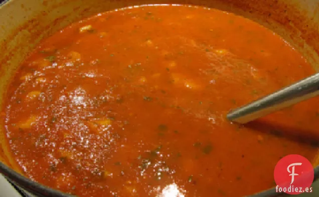 Sopa de Tomate Picante y con Pinchos