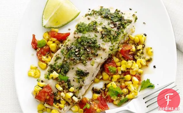 Pescado En Paquetes De Aluminio Con Condimento De Maíz