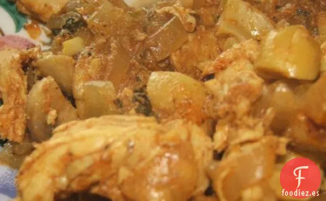 Pollo en salsa de Anacardos