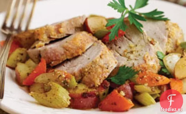 Lomo de Cerdo con salvia y Queso Parmesano