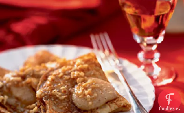 Crepes Calientes con Mantequilla Marrón de Avellana