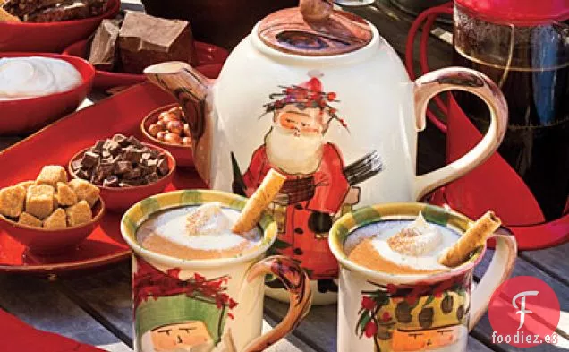 Chocolate Caliente Con Licor De Avellana