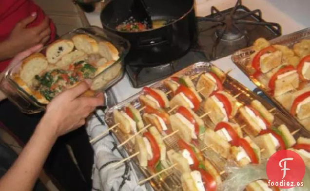 Brochetas de Mozzarella y Tomate a la Parrilla