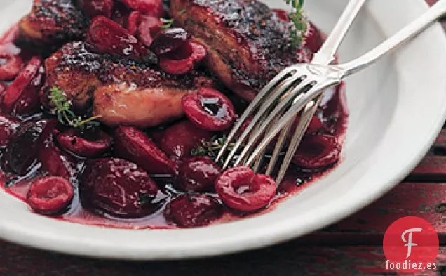 Pechugas de Pato a la Parrilla con Salsa de Ciruela de Cereza