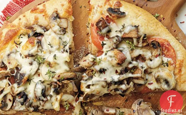 Pizza Doble de Champiñones